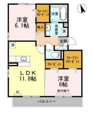 リヴェールFの間取り画像