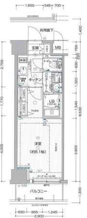 セオリー梅田ドムスの間取り画像