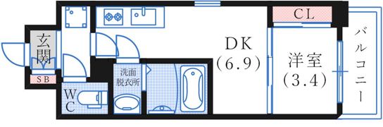SDグランツ神戸ランドマークの間取り画像