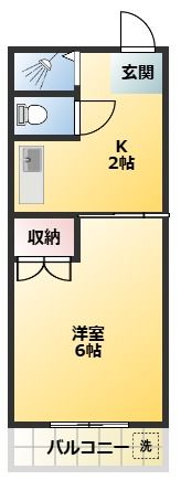 小嶋ハイツの間取り画像