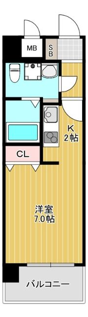 レジュールアッシュ江坂の間取り画像