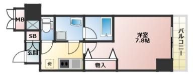 THE MUTUAL 江坂の間取り画像