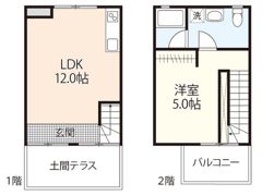 SATONOWA TERRACE 東棟の間取り画像