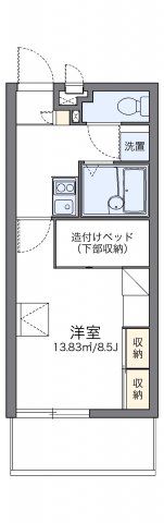 レオパレスグリーンヒルの間取り画像