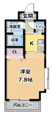 ラクラス高殿の間取り画像