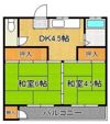ケイズプレイス中の原 2棟の間取り画像