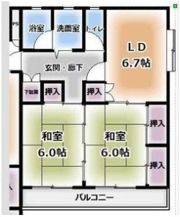 マンション川原の間取り画像