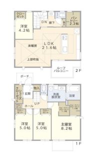 御影山手4丁目戸建ての間取り画像
