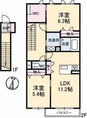 シャーメゾン ドリーミオC棟の間取り画像