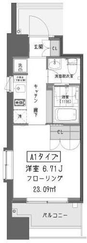 ガーデン蒲田の間取り画像