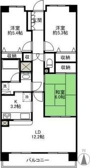 ラフィーネ前橋表町の間取り画像