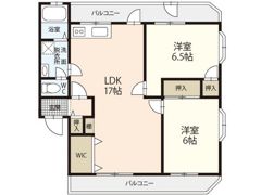 フラワーハイツⅠの間取り画像