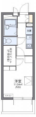 レオパレス紫野の間取り画像