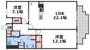 プレジオ北浜の間取り画像