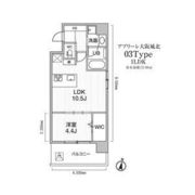 アプリーレ大阪城北の間取り画像