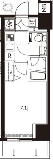 プレミアムキューブ東十条アリアの間取り画像