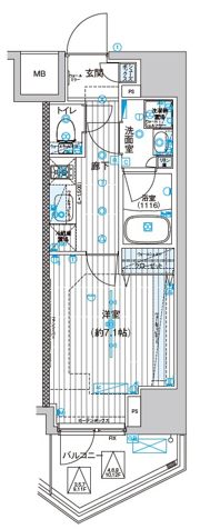 ブライズ東日本橋の間取り画像