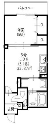 クリエオーレ雁屋西町の間取り画像