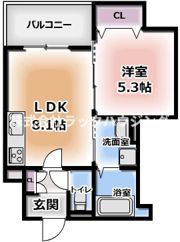 クリエオーレ常盤町の間取り画像