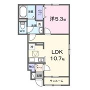 リテンリュカⅡの間取り画像