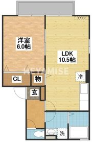 リヴィエール ウィルモアの間取り画像