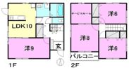上市一戸建の間取り画像