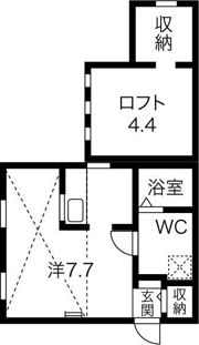 ロフト壱番館の間取り画像