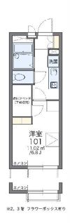 レオパレスSHIMIZU Tの間取り画像