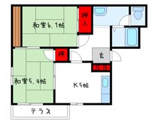 ロイヤルハイツ光明池Aの間取り画像