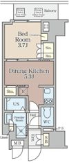 クレストコート堂島の間取り画像