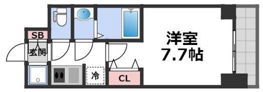 プロシード深江橋の間取り画像