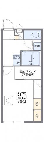 レオパレスヤングフォレストBの間取り画像