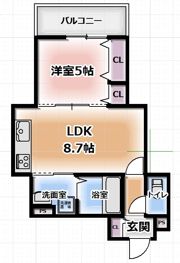 クリエオーレ大利元町の間取り画像