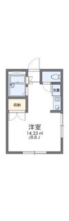 レオパレス秋桜の間取り画像