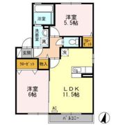 サンセジュール B棟の間取り画像