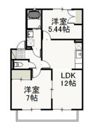 アネーロ花尻 Aの間取り画像