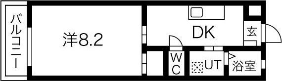 アパートメント膳所の間取り画像