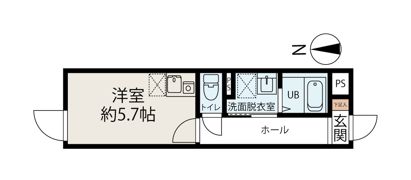 ピースフルパレス世田谷の間取り画像