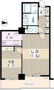 エルアージュ小石川B棟の間取り画像