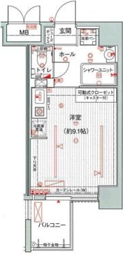 エスティライフ大阪都島の間取り画像