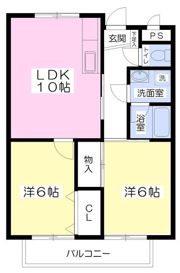 プラムハイツⅡの間取り画像