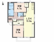 シルエット野口 B棟の間取り画像