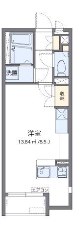レオネクストリバーサイドの間取り画像