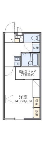 レオパレスポトリバHの間取り画像