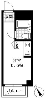 プラーズ南幸町Ⅰの間取り画像