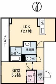 べレオ北方の間取り画像