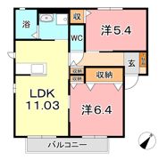 フィリア Bの間取り画像
