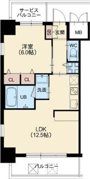 スプランディッド新大阪キャトルの間取り画像