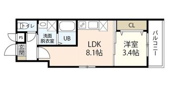 MOVE楽々園EASTの間取り画像