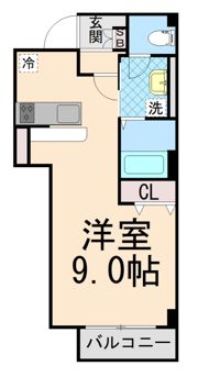 マンション向洋の間取り画像